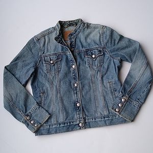 Levi's Denim Jean Jacket Collarless Cotton